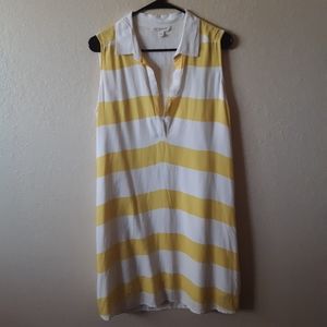 Beachlunchlounge striped shirt dress, medium